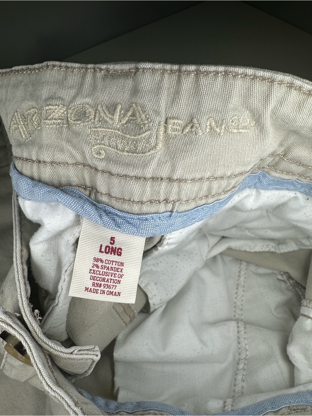 Women’s Arizona Jean Co pants in Light Beige size 5 Long - Picture 2 of 8